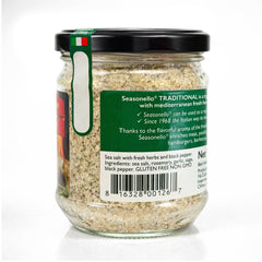 Sanniti Seasonello jar label detail showing brand and ingredient transparency for trust