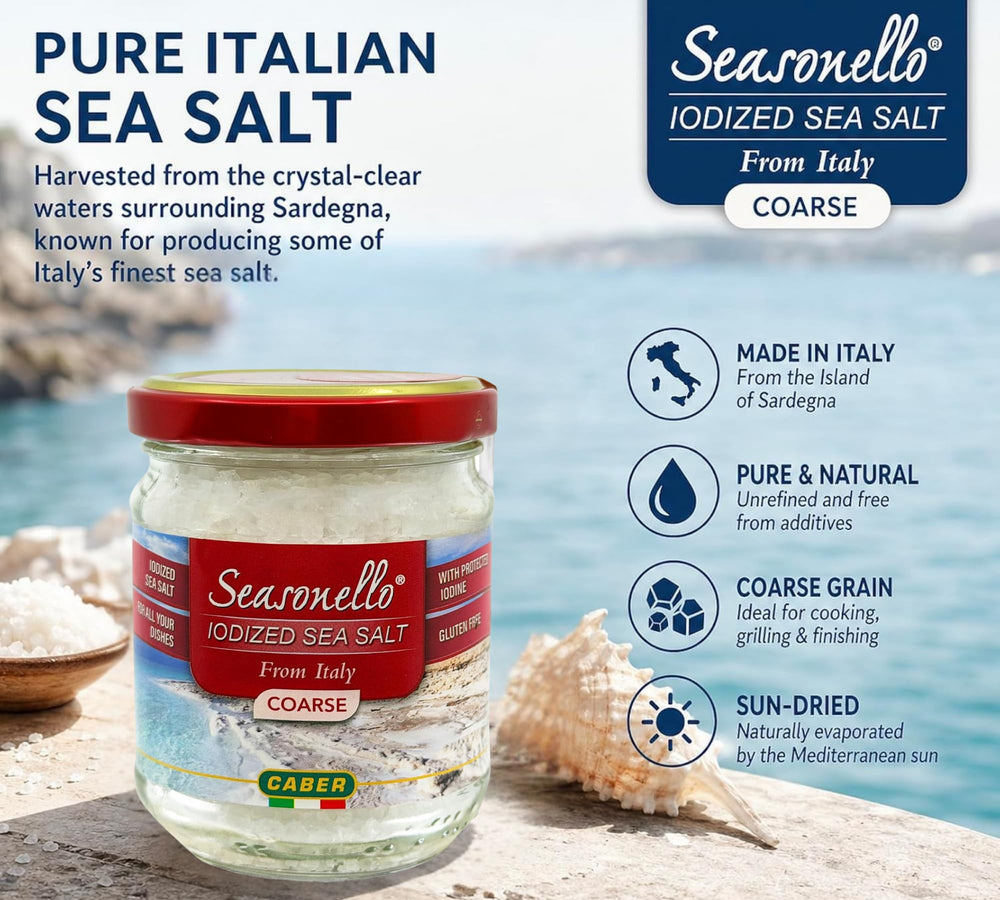 Sanniti Seasonello size comparison beside spoon, clarifies jar capacity and scale