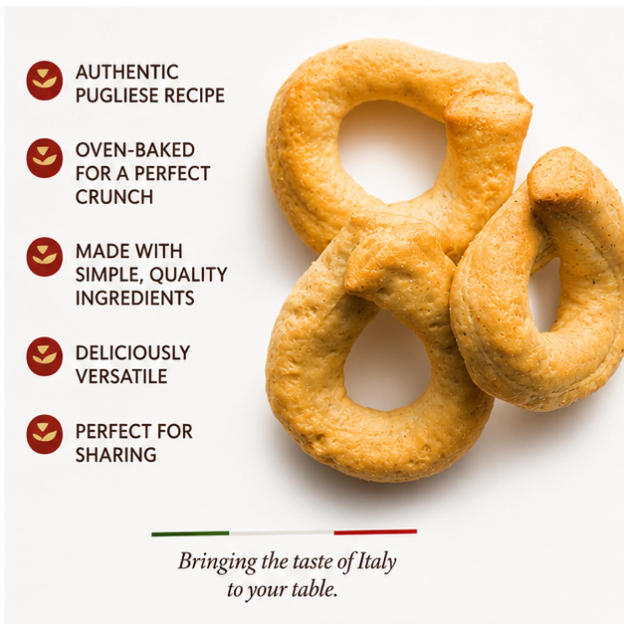 Hand holding Sanniti taralli showing portable snack enjoyment
