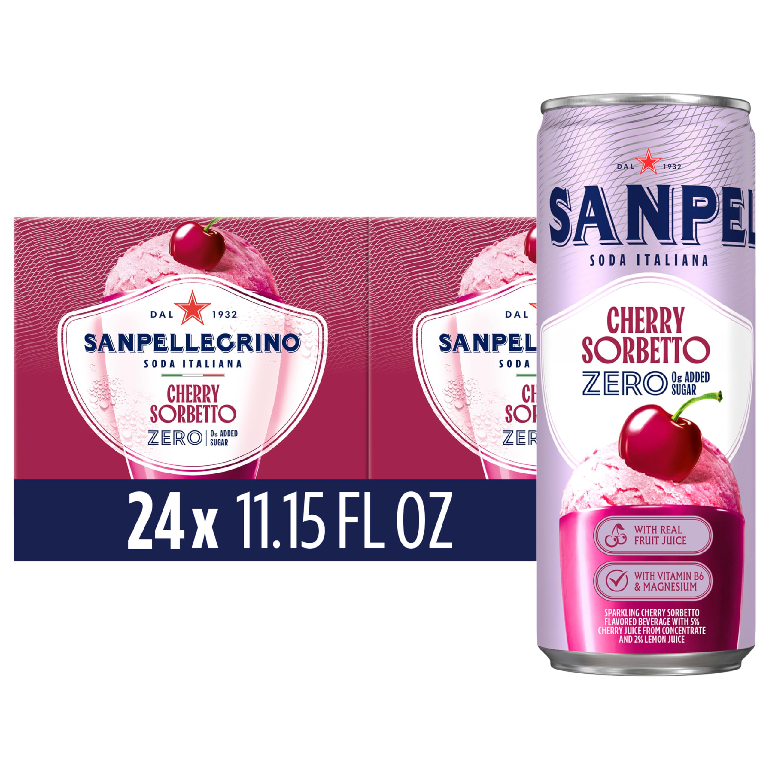 San Pellegrino front packaging showing 24-pack, attractive for parties