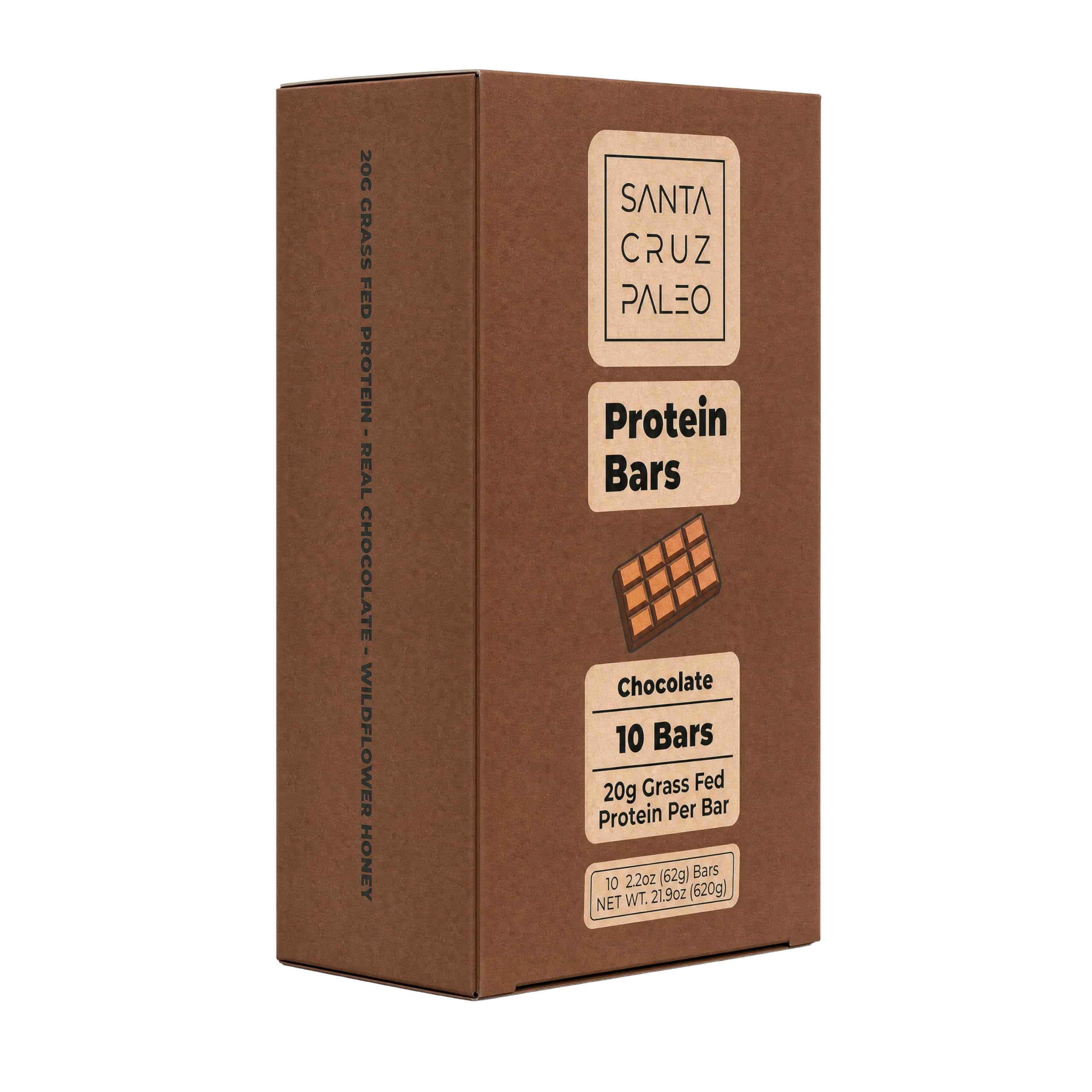 Santa Cruz Paleo bar beside gym gear illustrating post-workout snack option