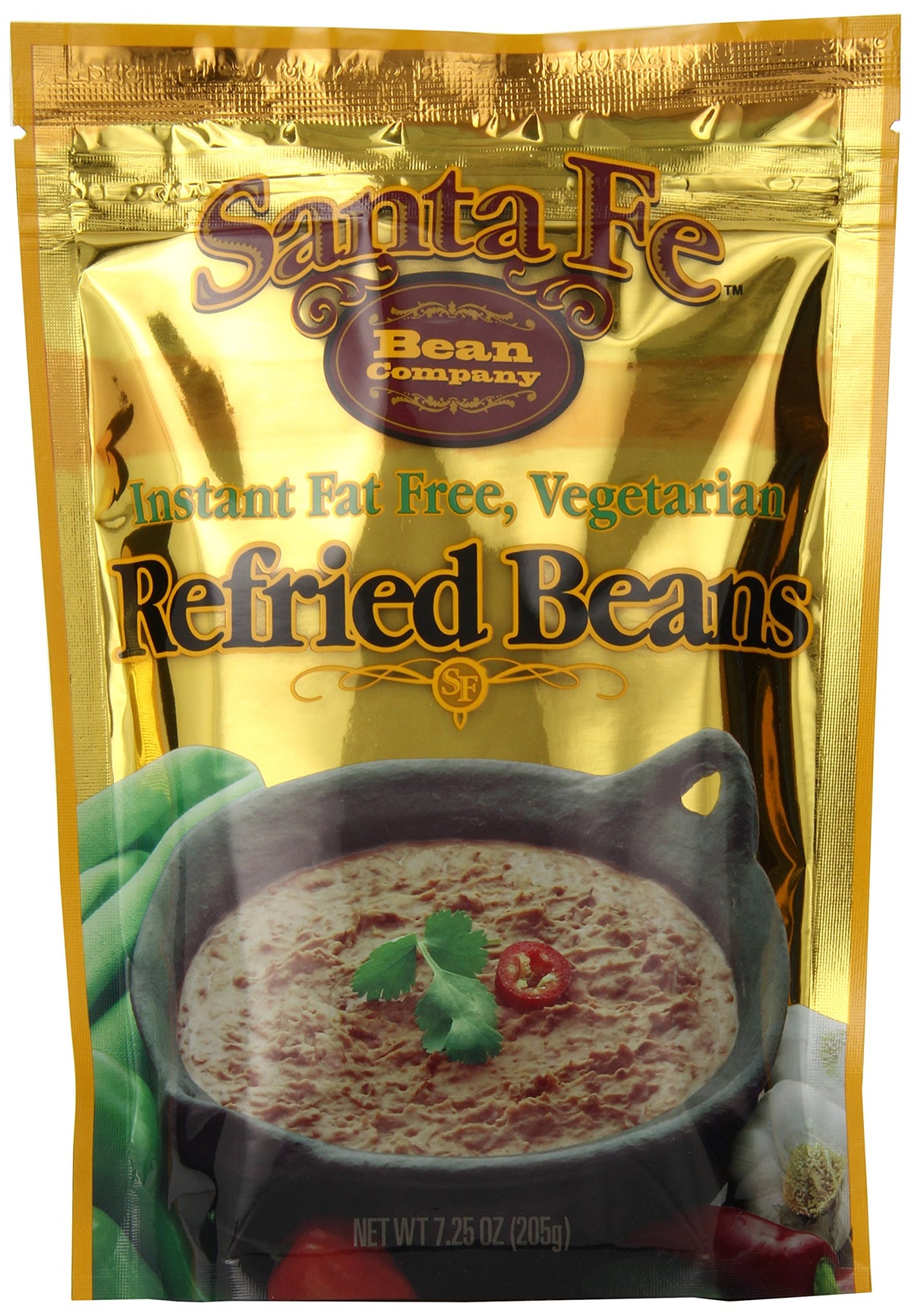 Santa Fe Bean front packaging showing pouch and clear product name with convenient benefits