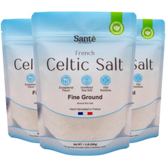 Sante Naturelle front packaging showing 18oz pack and artisanal branding benefits