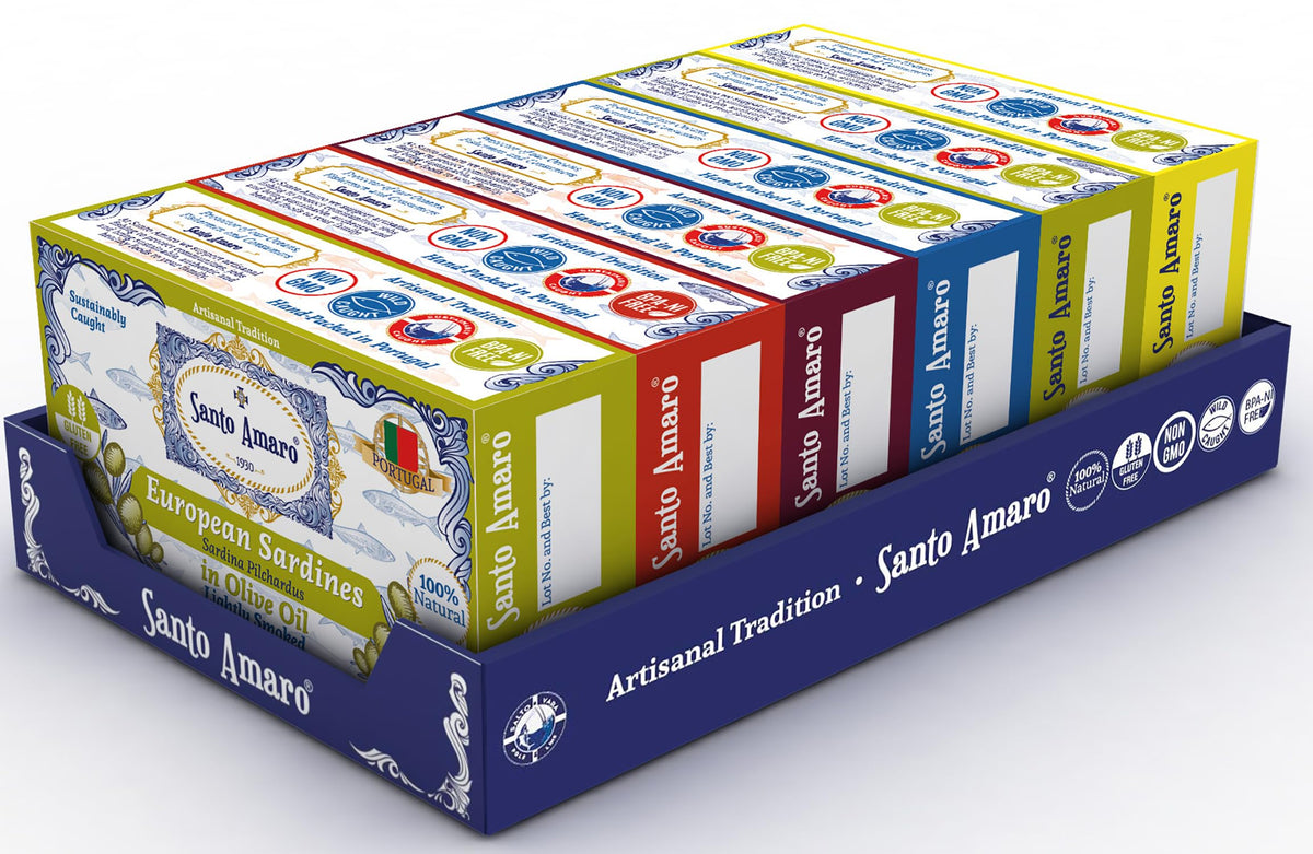 Santo Amaro six-pack packaging showing variety and convenience