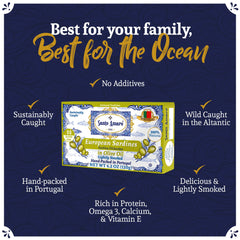 Santo Amaro sardine texture closeup highlighting flaky flesh and rich olive oil flavor