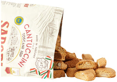 Sapori Siena close-up of cantuccini texture with visible almonds and crunch