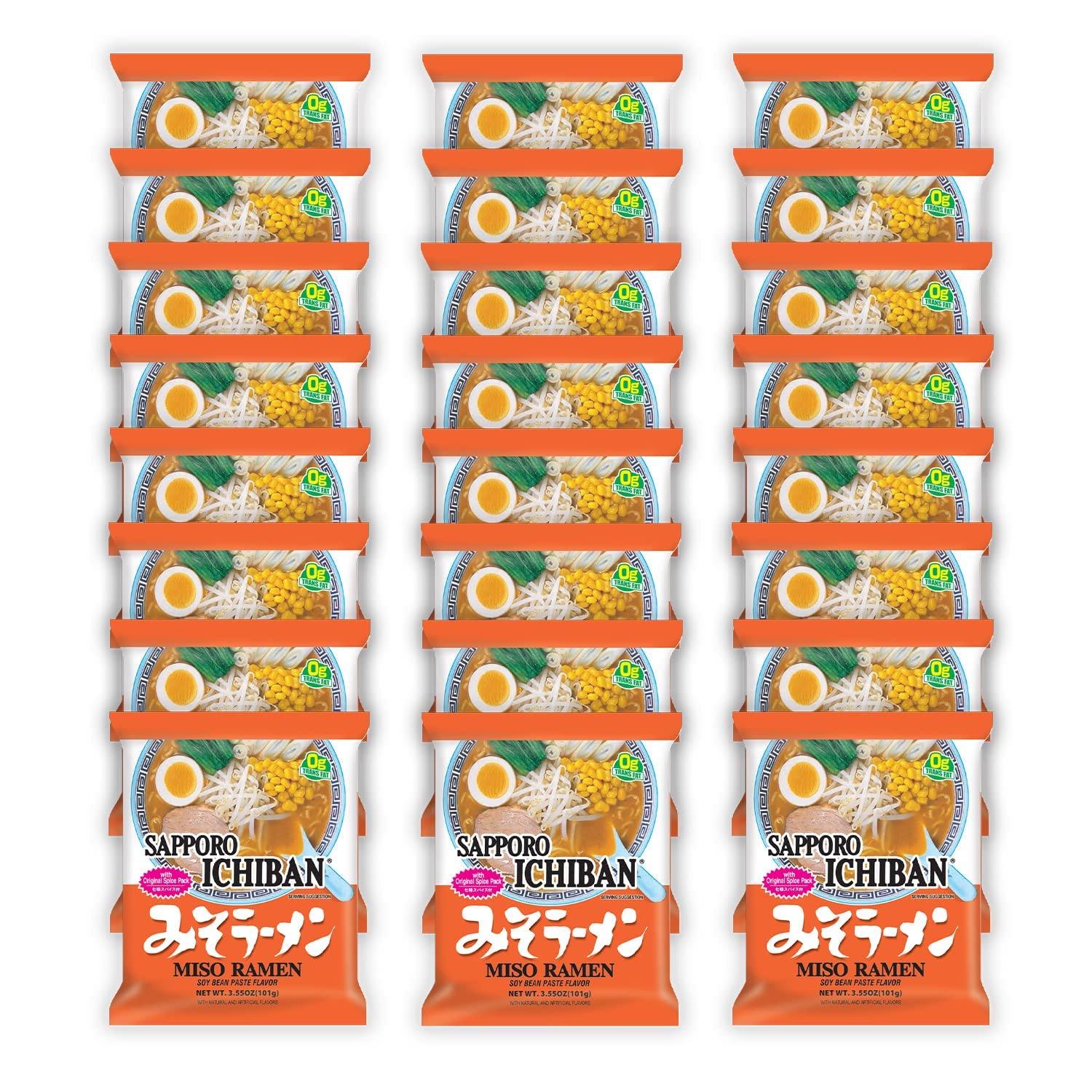 Sapporo Ichiban front packaging showing product and serving suggestion, quick meal appeal