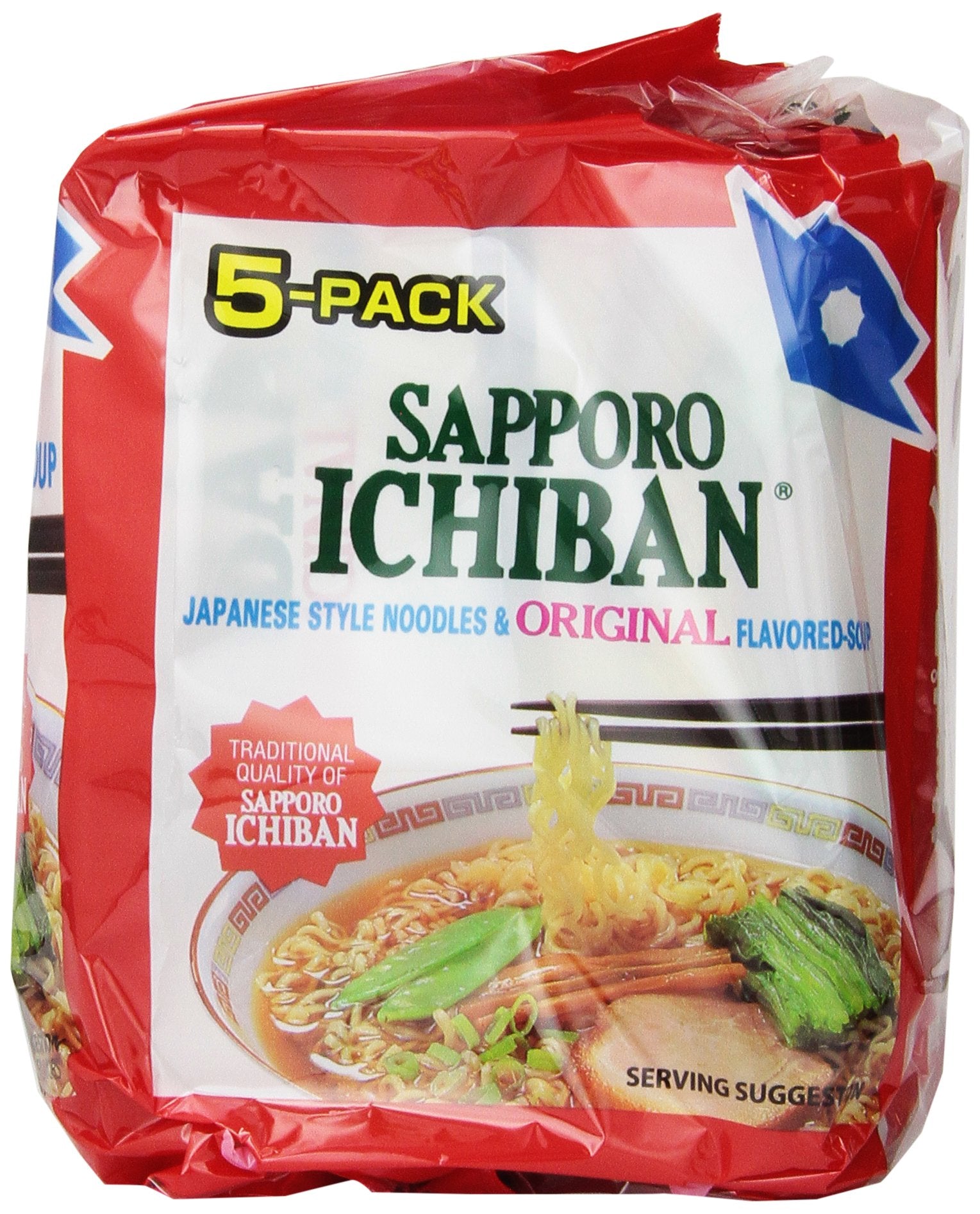 Sapporo Ichiban noodle close-up showing springy texture and quick-cook benefit