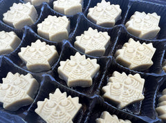 Sapsquatch open box with 24 leaf candies displayed showing quantity and presentation