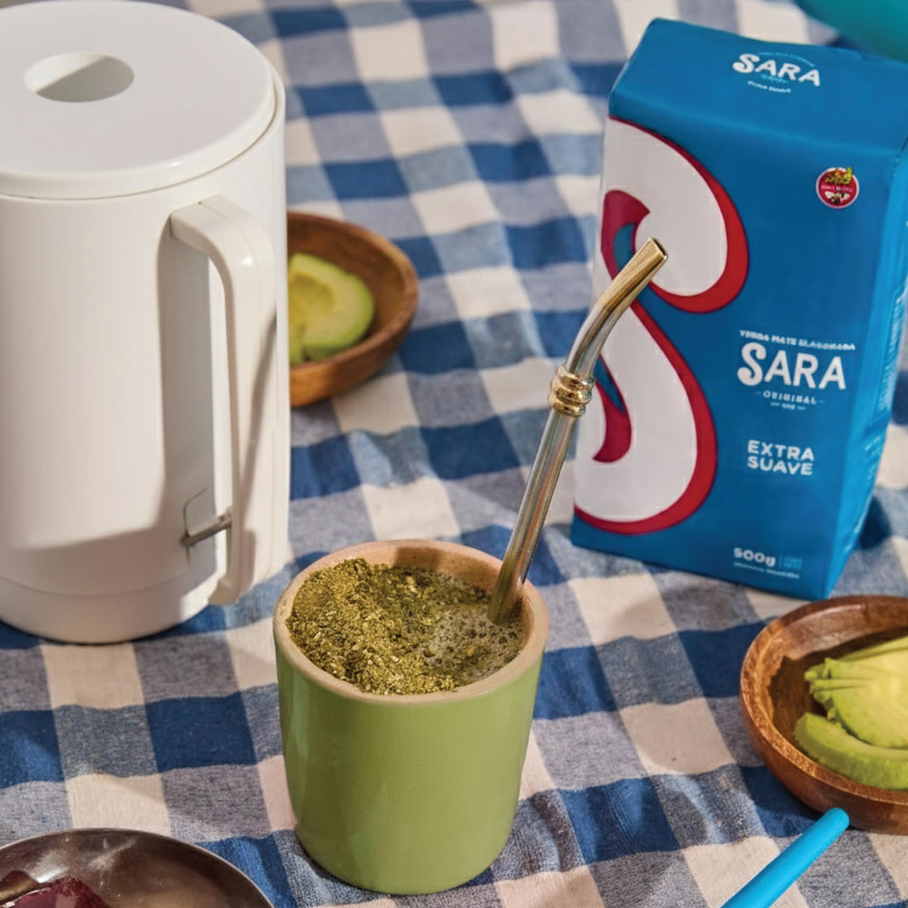 SARA shared mate session in kitchen showing social ritual and everyday enjoyment benefit