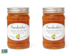 Sarabeth's jar front view showing peach apricot spread and brand