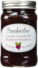 Sarabeth's front jar view showing label and vibrant berry color for flavorful spreads