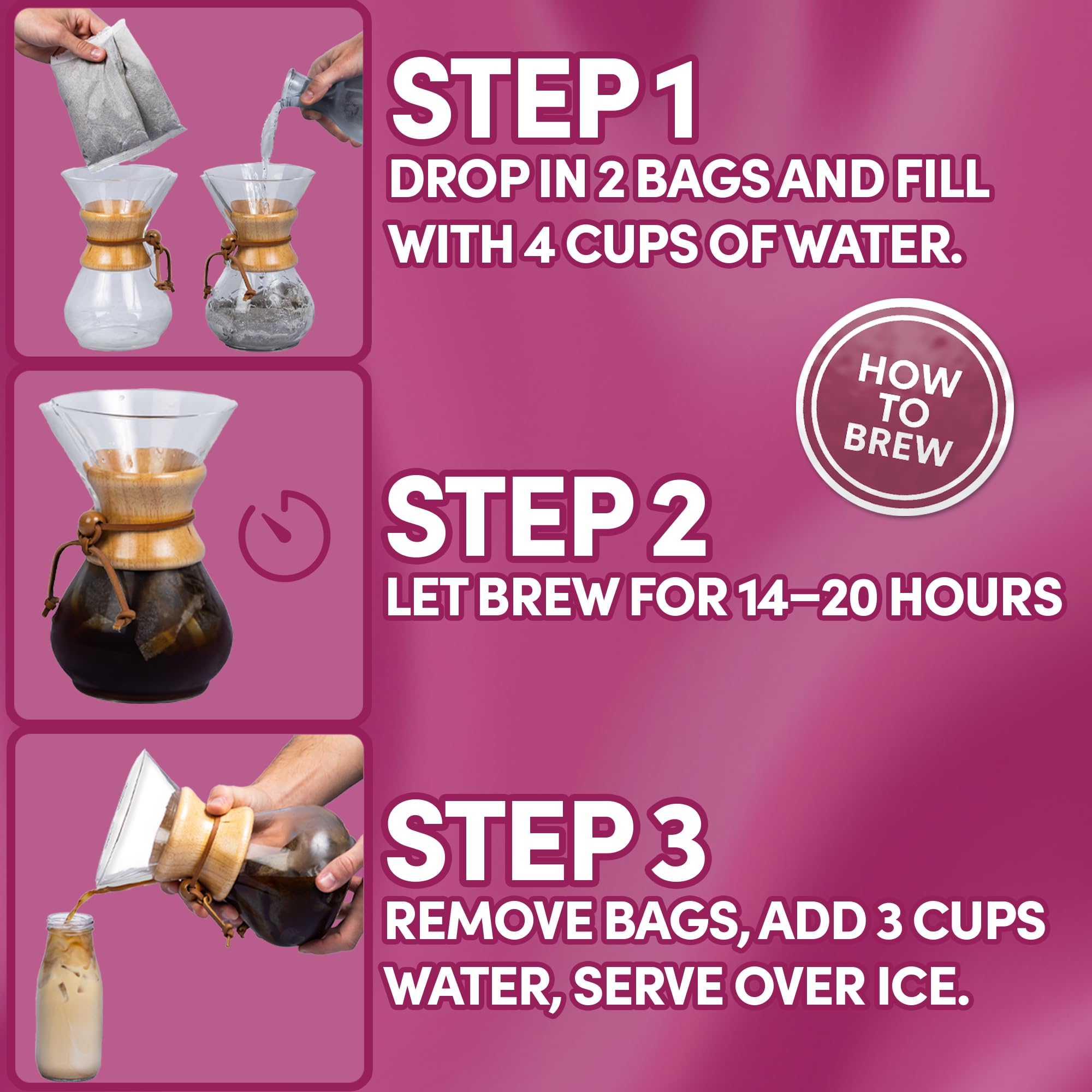 Sarasota Coffee cold brew poured over ice with cream for a smooth finish