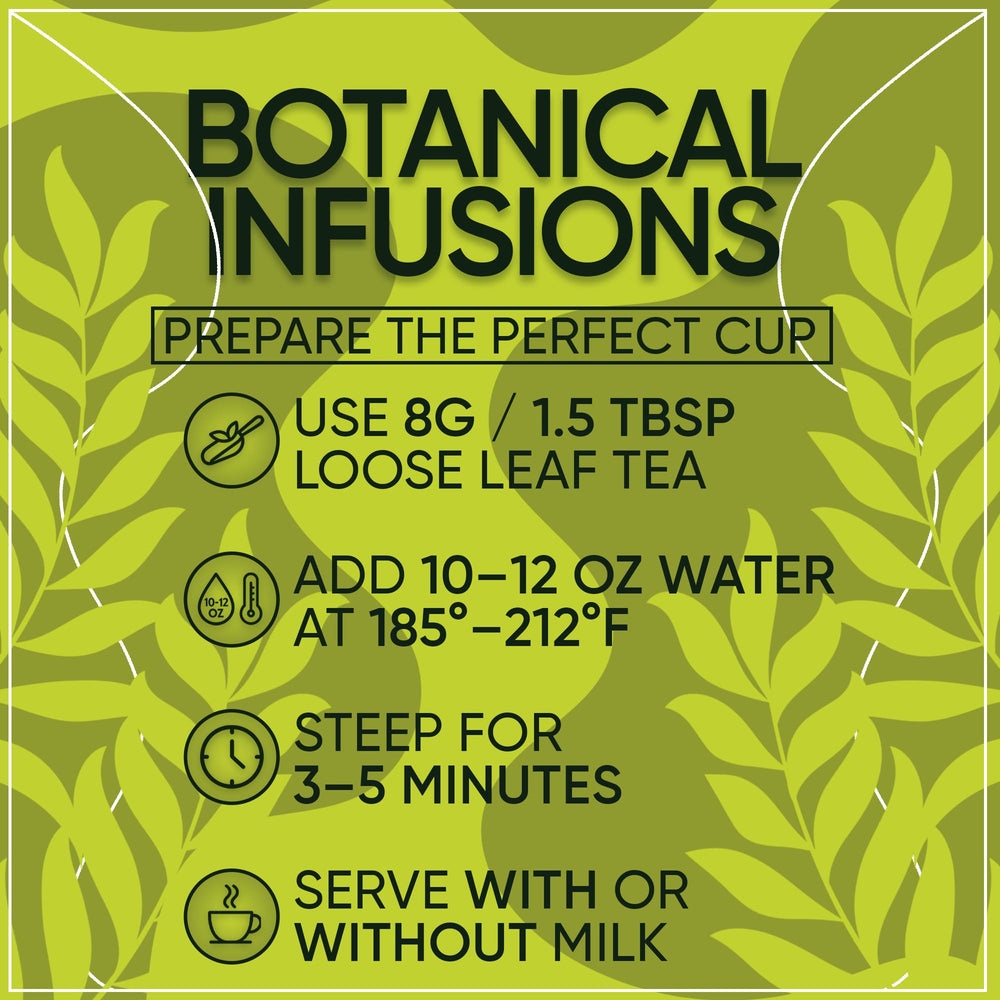 SARASOTA COFFEE & TEA CO. brewed cup top-down showing clear green color and refreshing taste