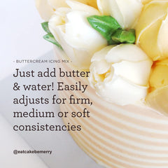 Satin Ice powder texture close-up highlighting easy-to-mix consistency