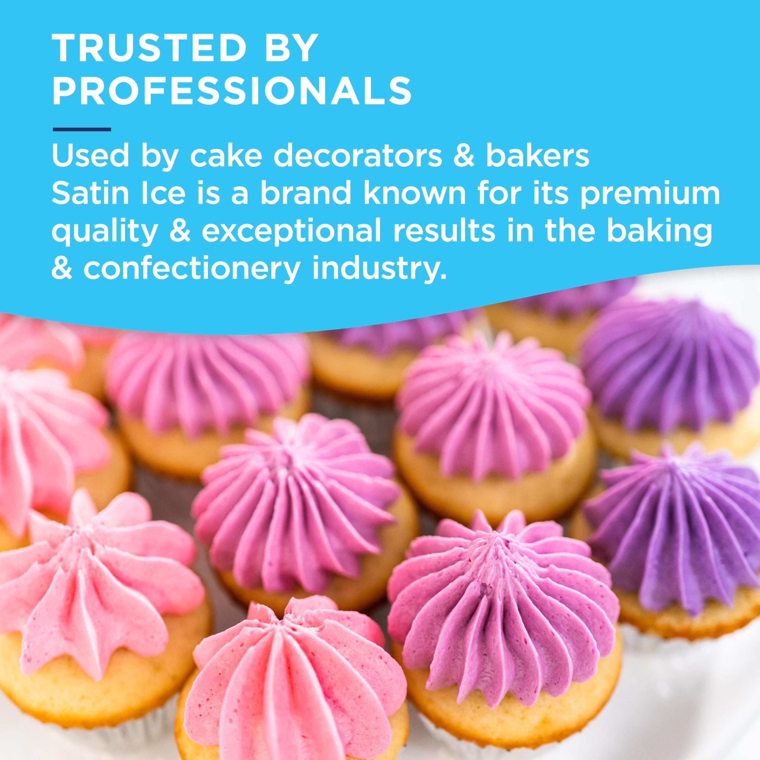 Satin Ice product label and ingredient panel showing brand quality and usage info