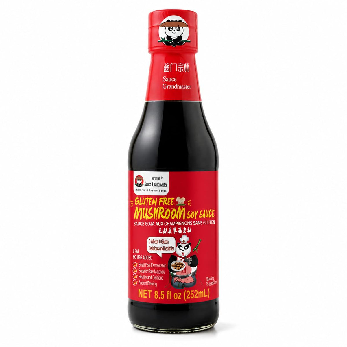Sauce Grandmaster front packaging showing bottle and branding for pantry appeal
