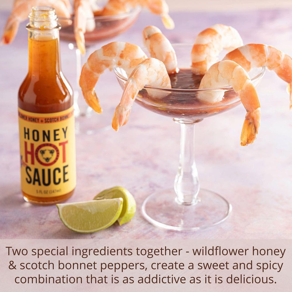 Close-up of Savannah Bee Company honey texture showing thick consistency and pepper infusion