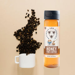 Savannah Bee Company honey stirred into coffee cup showing natural sweetness benefit