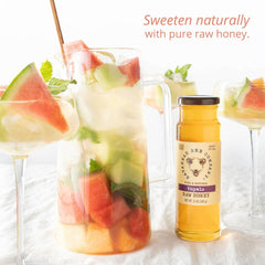 Savannah Bee Company spoon scoop of honey illustrating texture and easy serving benefit