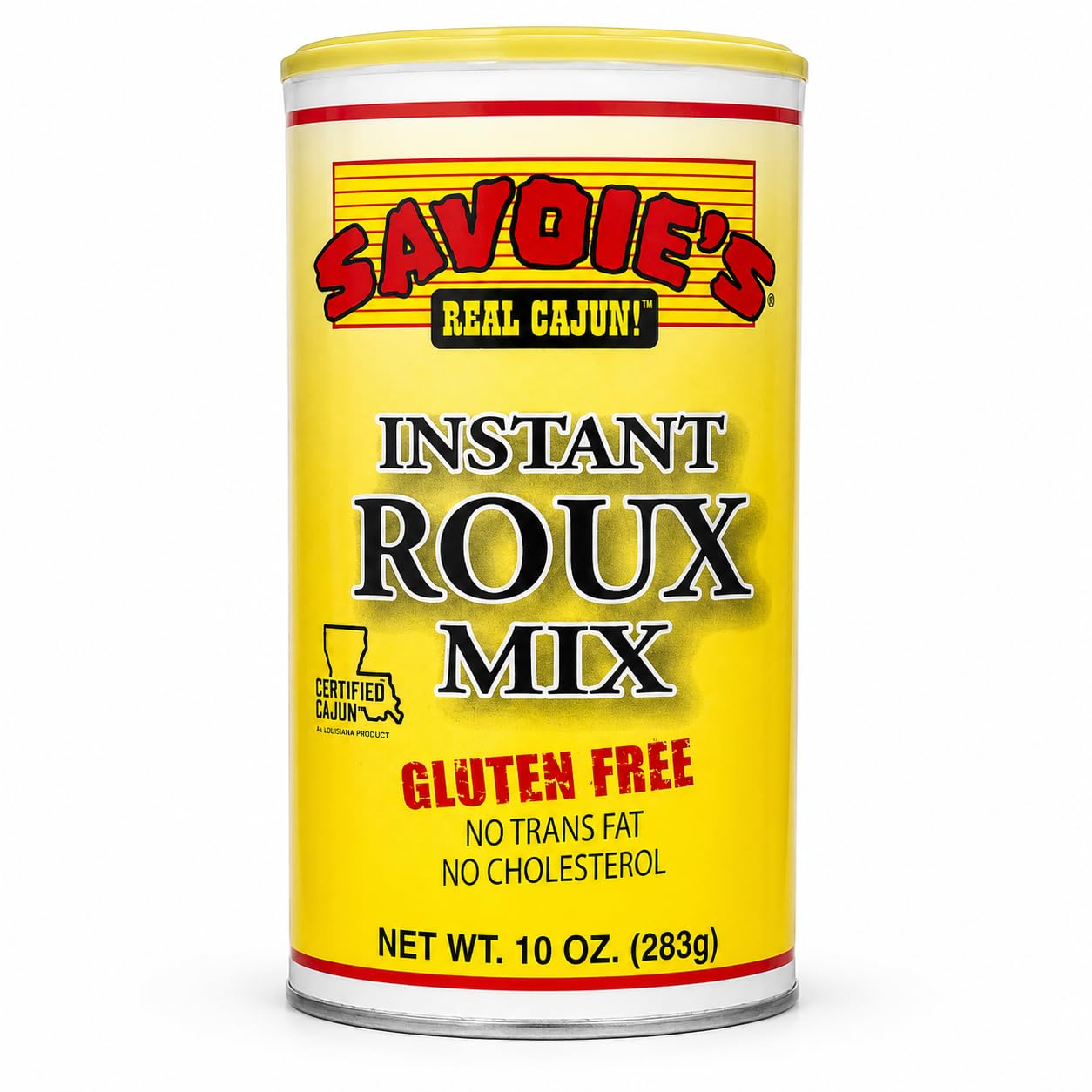 SAVOIE'S front packaging showing gluten free roux and quick use benefit