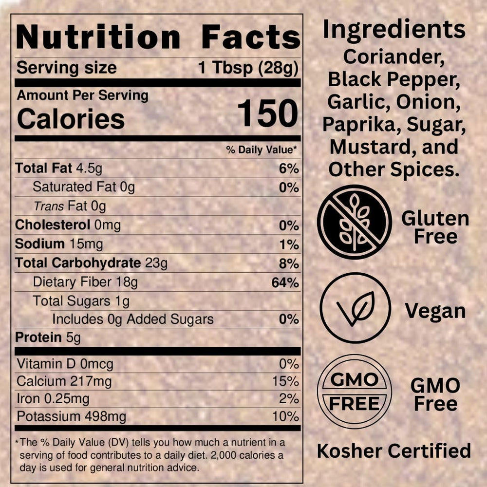SavorSatch label detail showing kosher and gluten‑free certifications