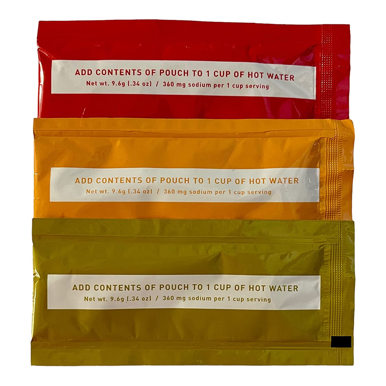 SAVORY CHOICE open pouch with powder visible for quick, portioned broth