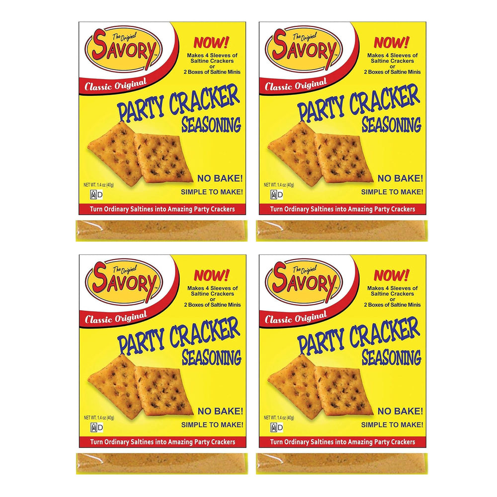 Savory Fine Foods front packaging showing four original packets and convenience