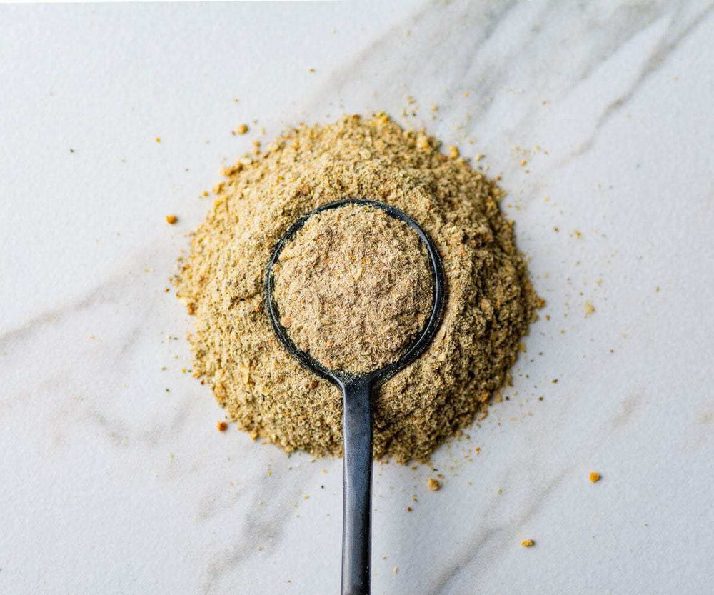 Savory Spice close-up of fine mushroom powder texture highlighting concentrated umami