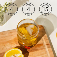SAYSO poured cocktail glass demonstrating quick cold infusion