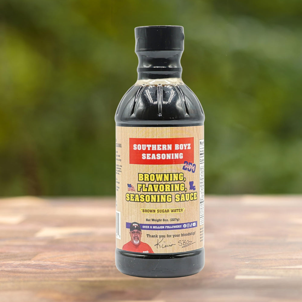 SBO SOUTHERN BOYZ bottle held in hand to show generous 1.25 lb size