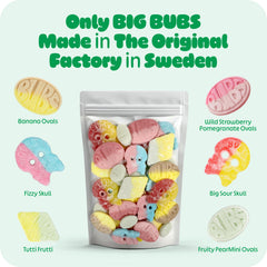 Scandylicious BUBS skull candies close-up highlighting detailed shapes and fun bite