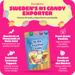 Scandylicious close-up of bub candy texture highlighting chewiness and flavor