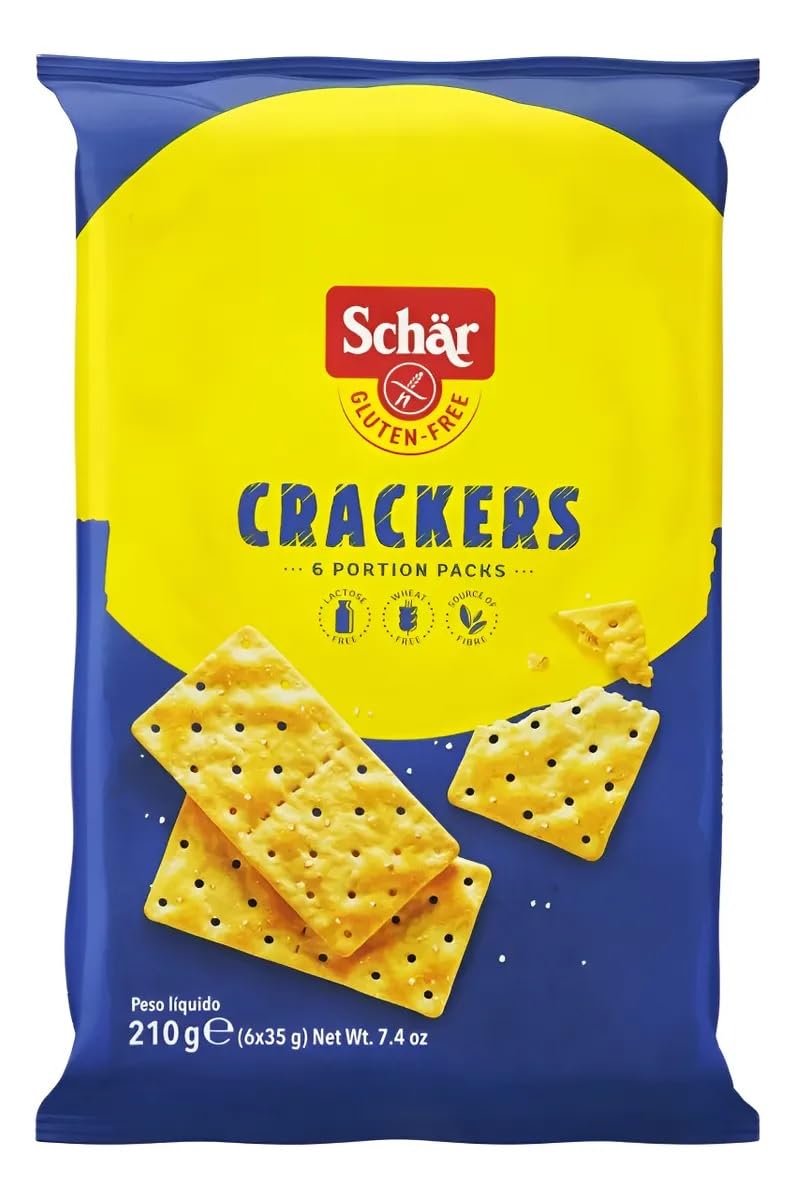 Schär front packaging showing box and branding and quick snack benefit