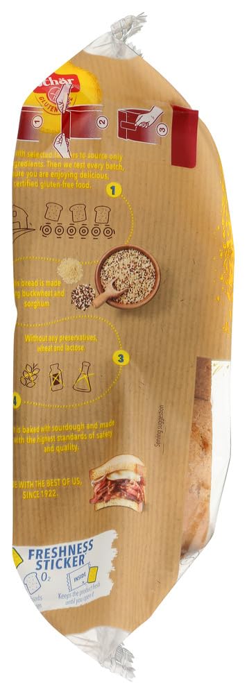 Schar close-up of slice crumb, showing soft texture and structure