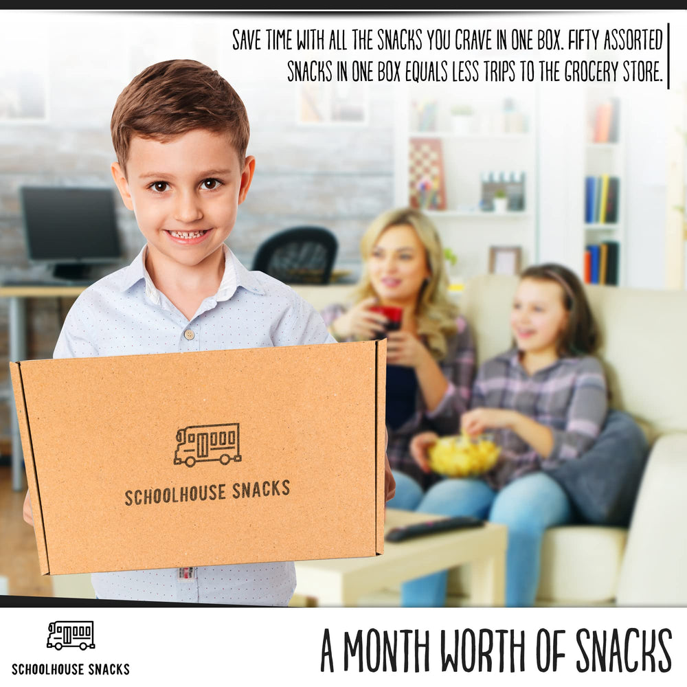 Schoolhouse Snacks items packed in a lunchbox demonstrating easy lunch assembly