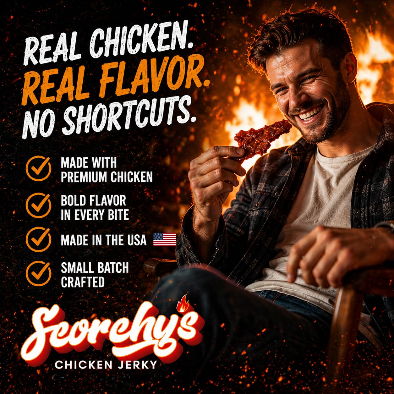 Scorchy's open pouch revealing strips and convenient grab-and-go benefit