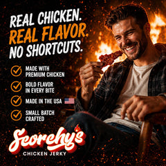 Scorchy's open pouch revealing strips and convenient grab-and-go benefit