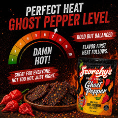 Scorchy's Jerky open bag with sticks ready to grab for quick protein