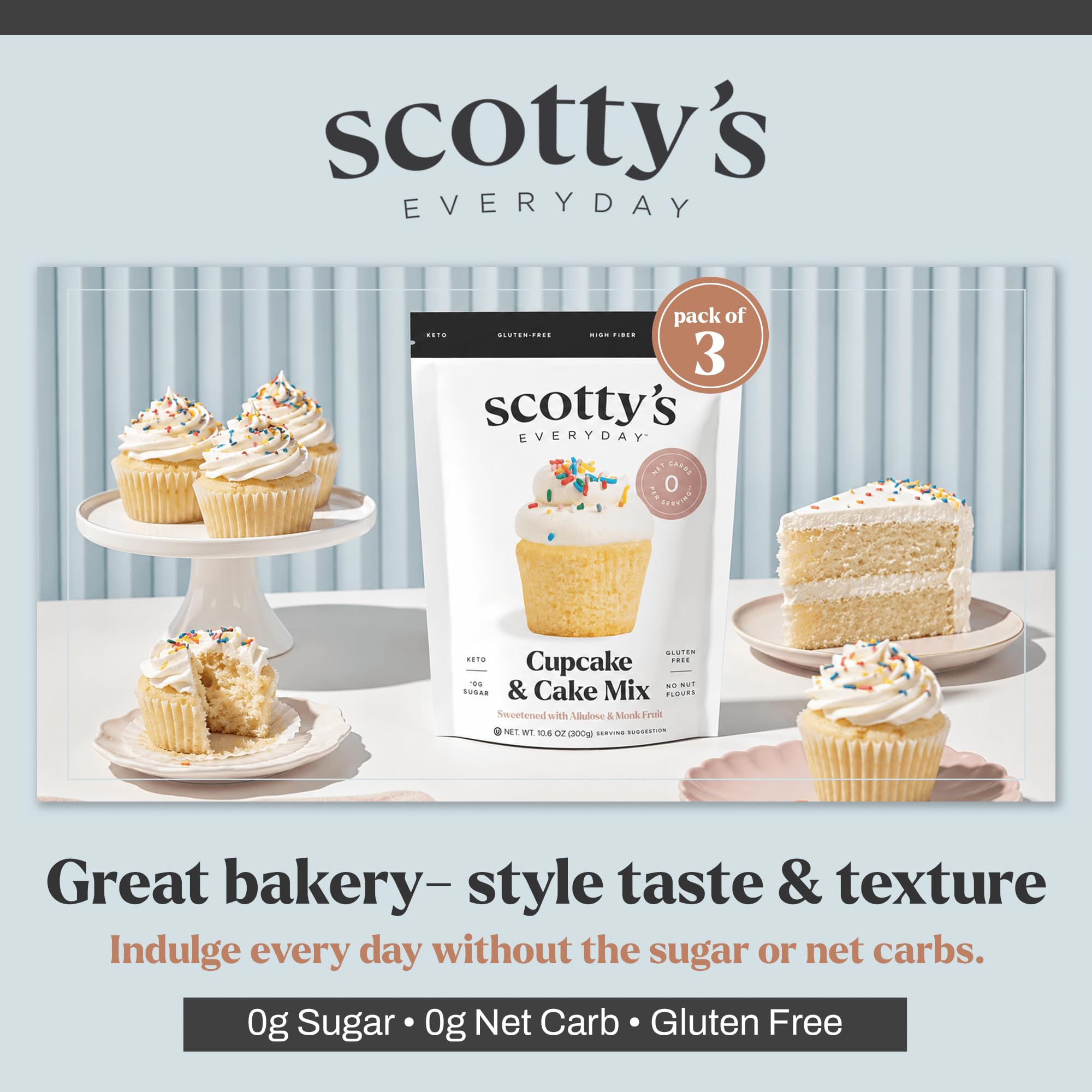 Scotty's Everyday batter pour detail showing smooth texture for reliable baking