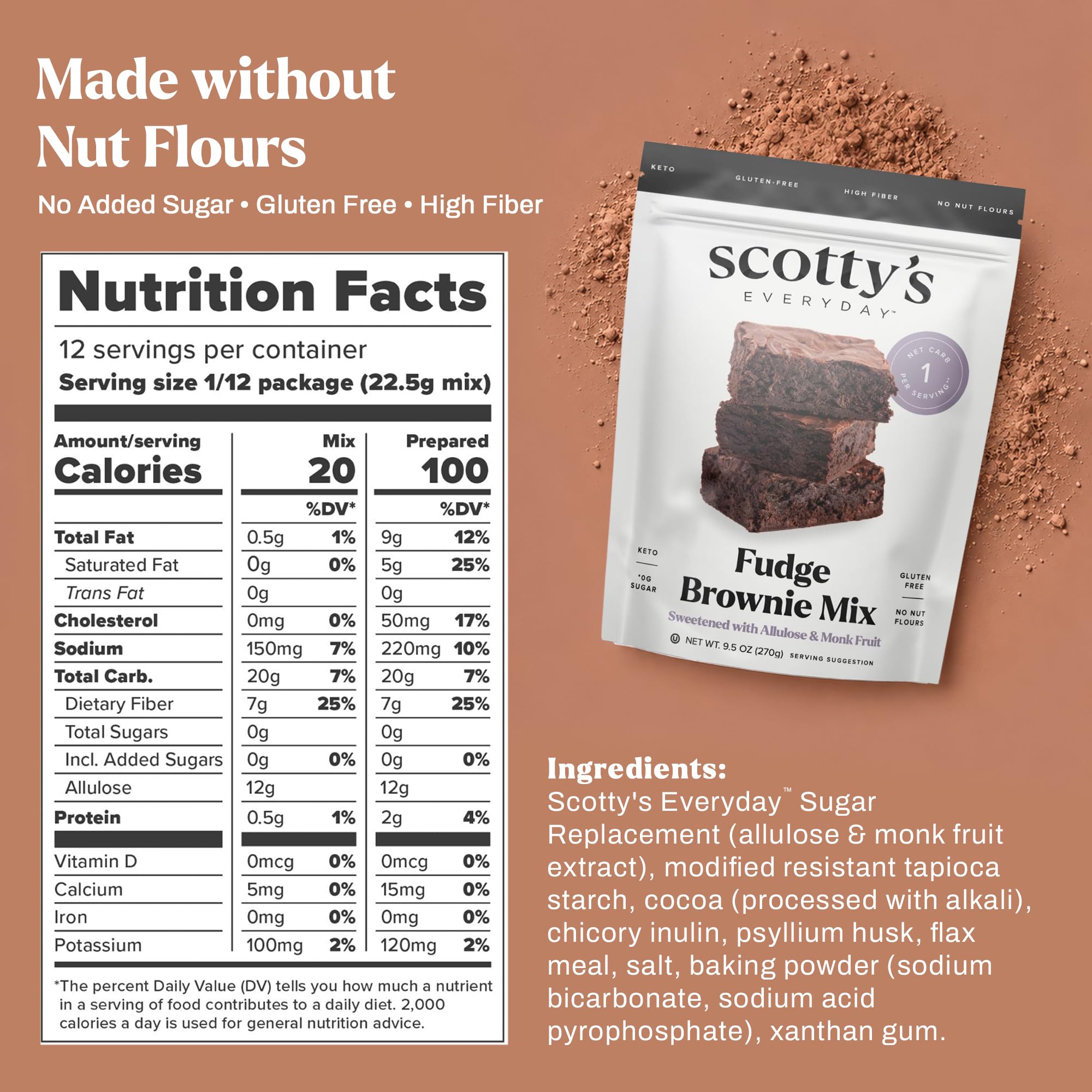 Scotty's Everyday close-up of moist brownie texture highlighting indulgent bite