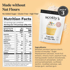 Scotty's Everyday cupcakes on plate highlighting classic look and low-carb benefit