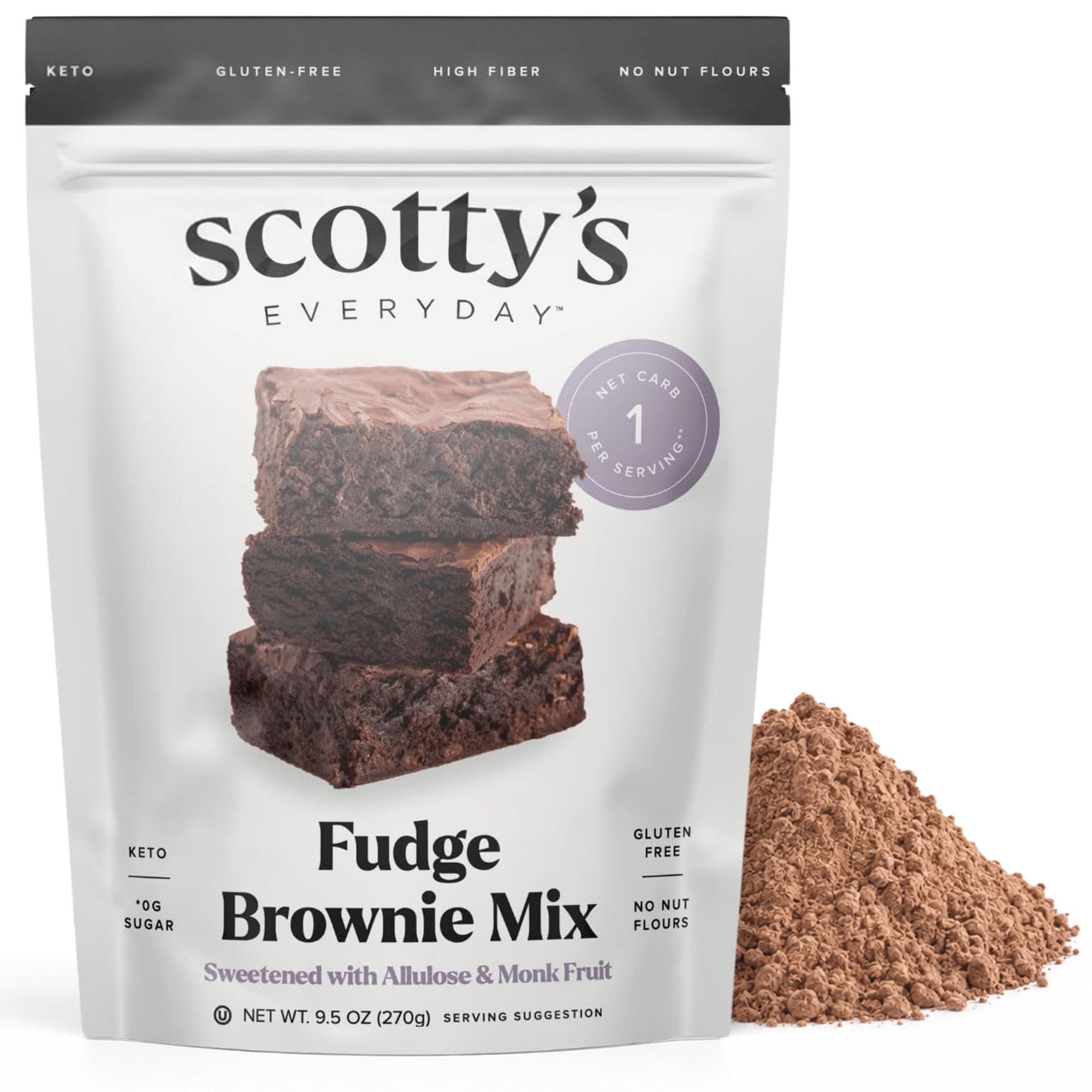 Scotty's Everyday front packaging showing product and low carb benefit