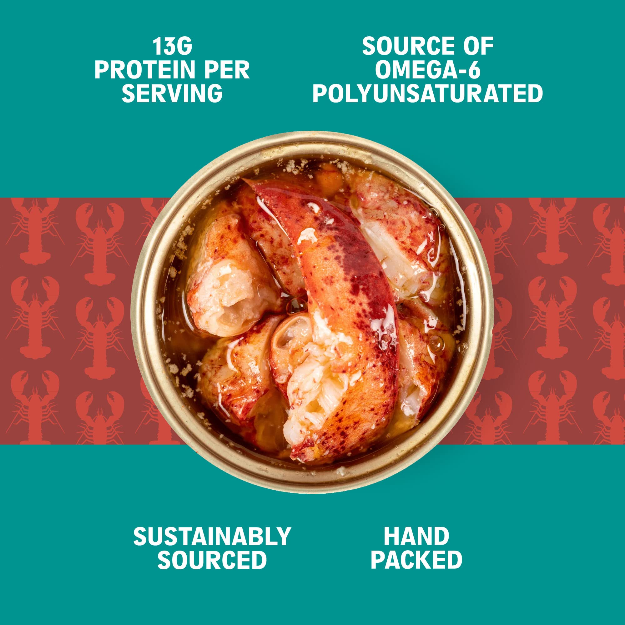 Scout close-up of lobster texture highlighting real meat quality and appetizing detail