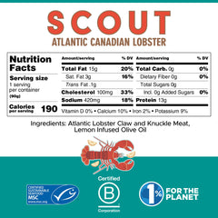 Scout lobster served in bowl as a topping showing convenience and meal-ready use