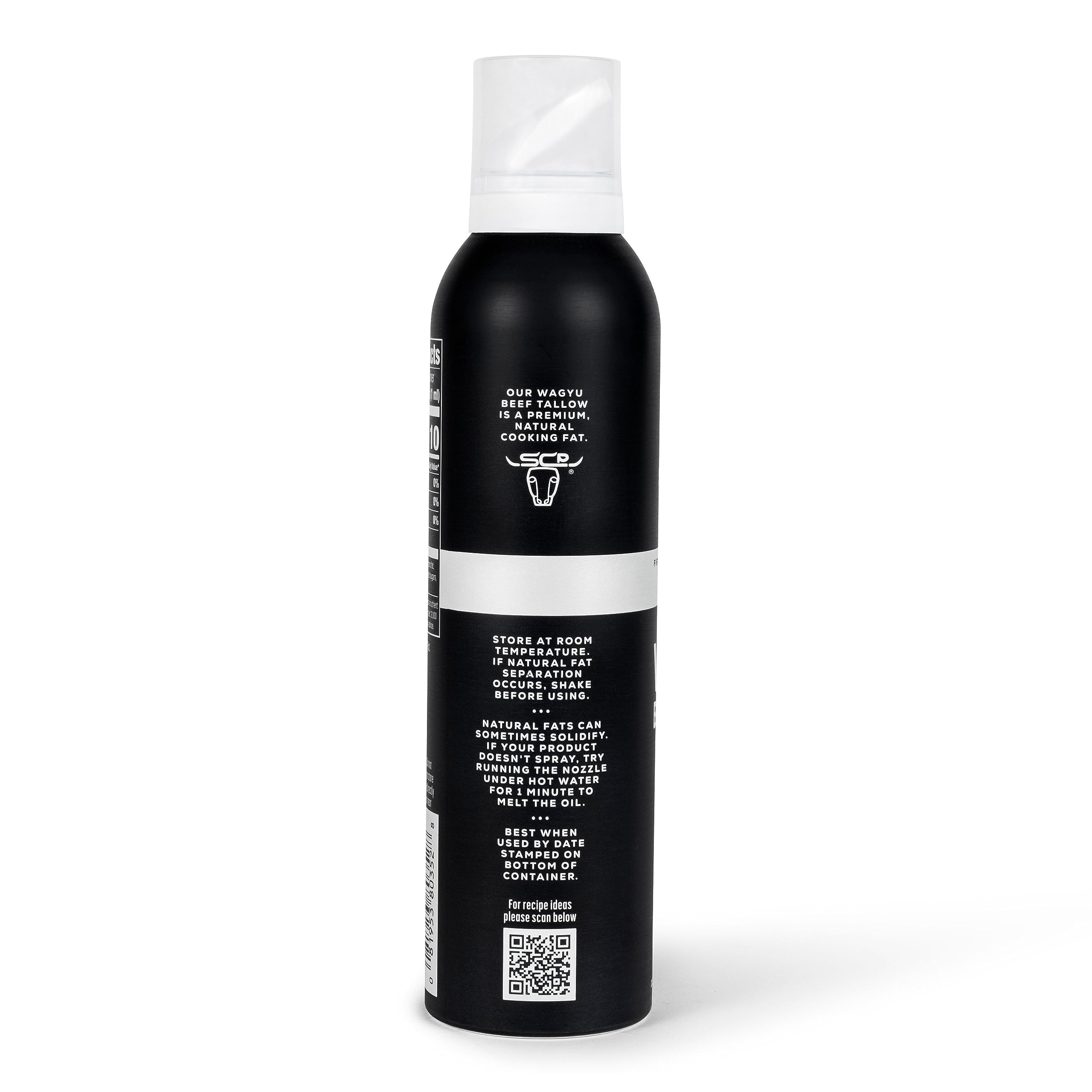 SCP Wagyu tallow spray pan texture close-up highlighting smooth browning