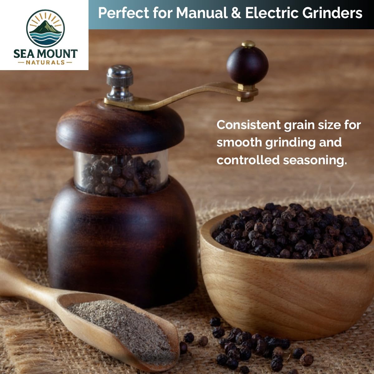 Sea Mount Naturals demonstrating mill refill process for easy, mess-free benefit