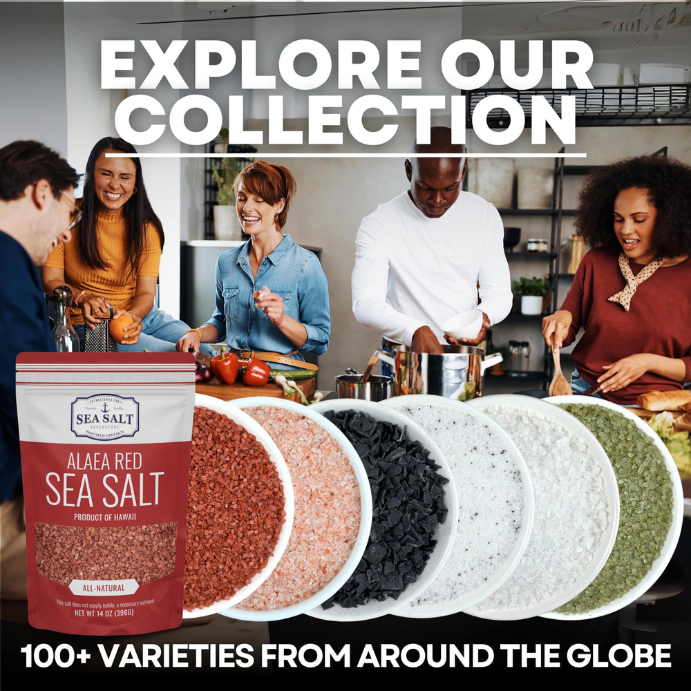 Sea Salt Superstore transferred into airtight jar to preserve crunch