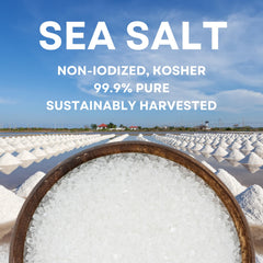 Sea Salt Superstore close-up of coarse crystals highlighting mineral-rich texture for better seasoning