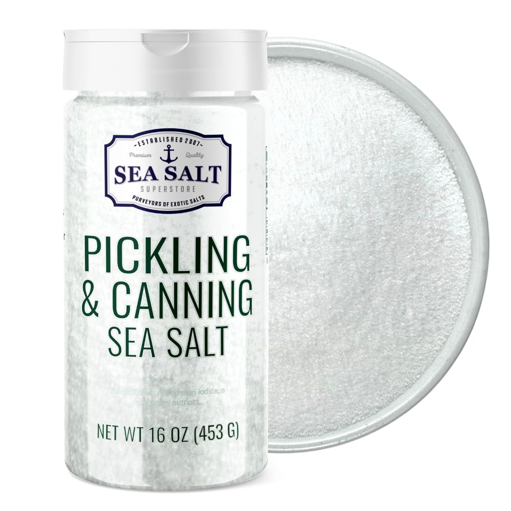 Sea Salt Superstore front packaging showing 1 lb bag and clear labeling benefit storage